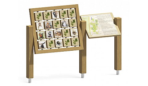 Информационный стенд "Мемори" с поворотными кубиками ИО-77