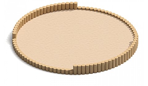 Песочница "Столбики" ПС-111