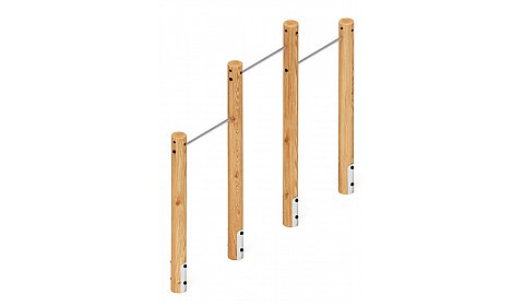 Турник взрослый тройной (лиственница) СО 2.20.10-Л