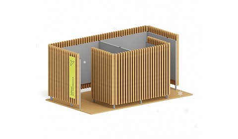 Кабинка для переодевания "Пляж" ПМ-33