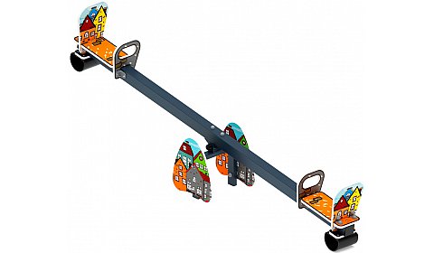 Качалка балансир со спинкой большой (Город) - ИО 21.М.01.05-П.04