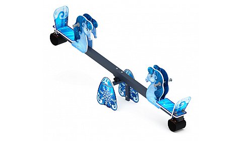 Качалка балансир со спинкой Лошадка (Снежная королева) - ИО 21.М.01.02-П.02