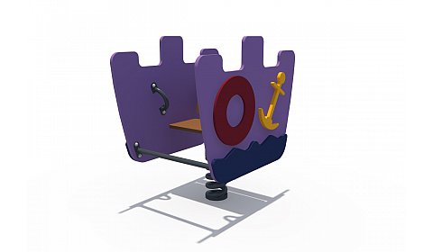 ИО 05270 Качалка на пружине Кораблик