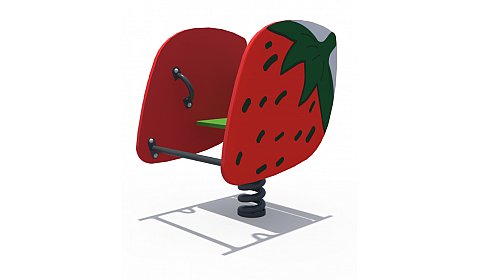 ИО 05380 Качалка на пружине Клубничка