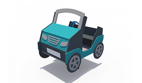 ИО 05412 Качалка на пружине (кабриолет мини)