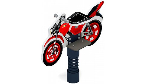 Мотоцикл (красный) - Качалка на пружине - ИО 22.03.01-02