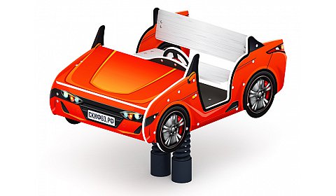 Кабриолет - Качалка на пружине двухместная машинка - ИО 23.03.02-01