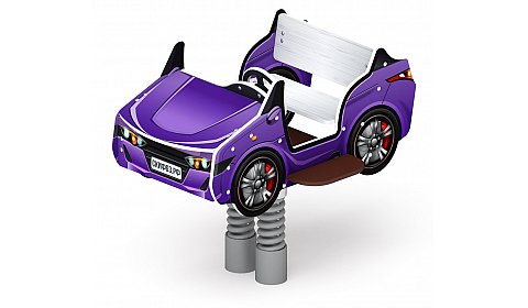 Кабриолет - Качалка на пружине двухместная машинка - ИО 23.03.02-03