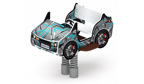 Кабриолет - Качалка на пружине двухместная машинка - ИО 23.03.02-04