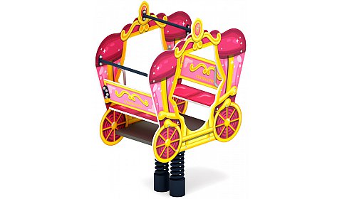 ИО 23.03.03-03 Качалка на пружине карета Золотая
