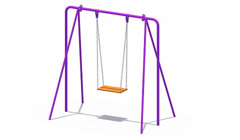 ИО 01100 Качели на металлических стойках с сиденьем без спинки