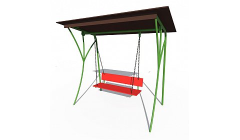 ИО 01170 Качели садовые с навесом