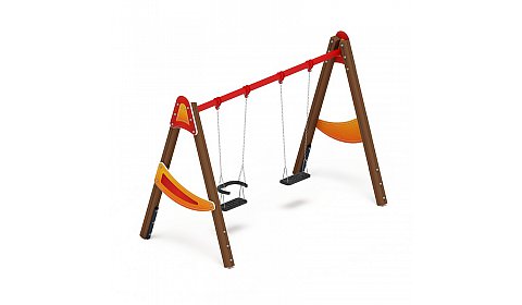 Качели двойные Д2 - ИО 12.Д.01.02.01-П.01 - (Счастливое детство)