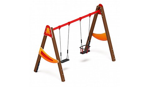Качели двойные Д2 - ИО 12.Д.03.04.01-П - (Счастливое детство)