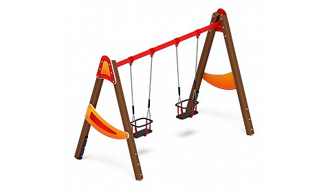Качели двойные Д2 - ИО 12.Д.04.04.01-П - (Счастливое детство)
