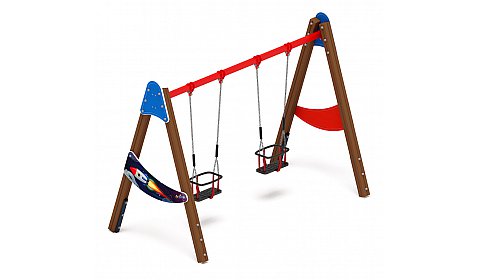 Качели двойные Д2 - ИО 12.Д.04.04.02-П - (Космопорт)