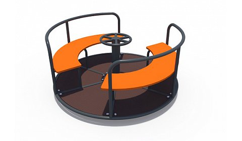 ИО 06100.1 Карусель с рулем Сафари (с двойным сиденьем)