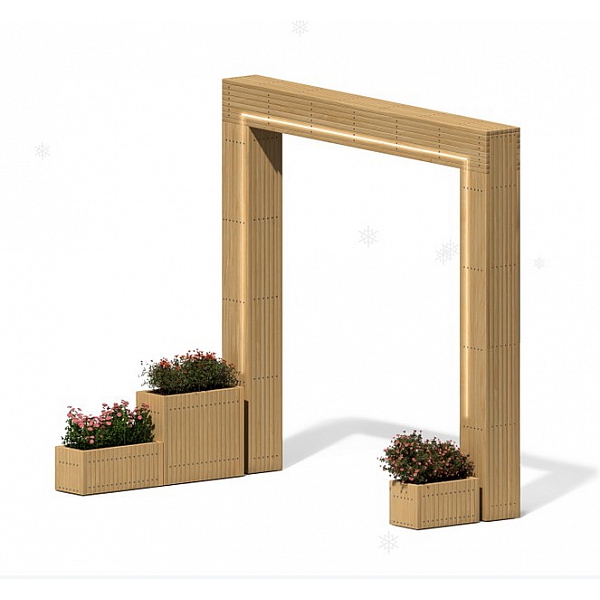 Арка "Палермо" с кашпо ПМ-97.1