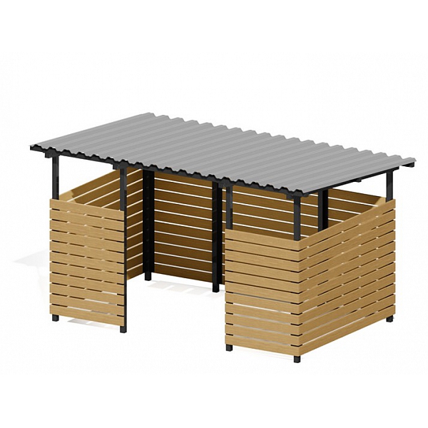 Контейнерная площадка "Эко" на 2 контейнера 	ХОЗ-07