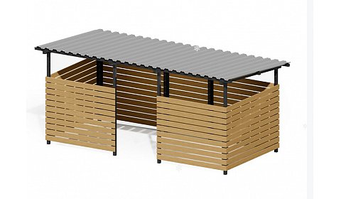 Контейнерная площадка "Эко" на 3 контейнера	ХОЗ-07.2