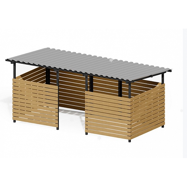 Контейнерная площадка "Эко" на 3 контейнера	ХОЗ-07.2