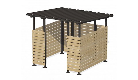 Контейнерная площадка "Эко" на 1 контейнер ХОЗ-07.1