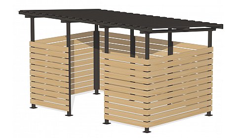 Контейнерная площадка "Эко" на 2 контейнера 	ХОЗ-07