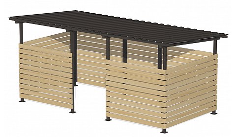 Контейнерная площадка "Эко" на 3 контейнера	ХОЗ-07.2