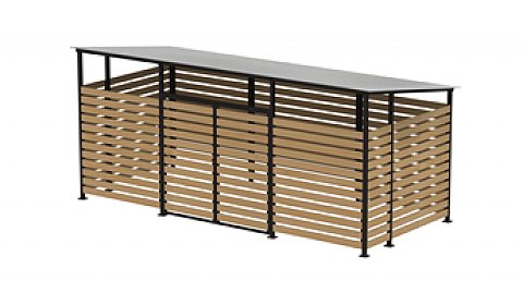 Контейнерная площадка "Эко+" на 4 контейнера	ХОЗ-08