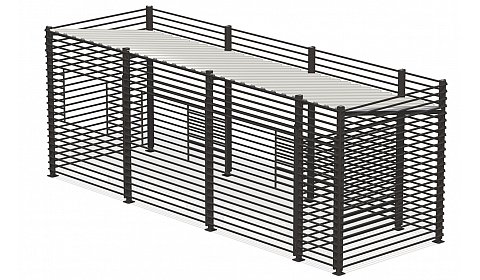 Контейнерная площадка “Промо” (на 3 контейнера + хоз. блок)