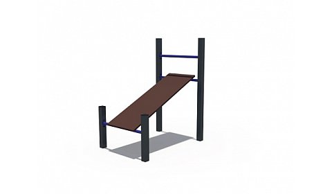 СОВ 04420 Кроссфит Скамья для пресса наклонная