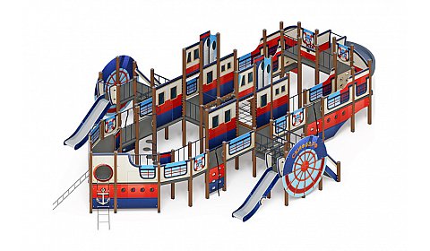 Пароход (Морской стиль) - ДИК 2.03.3.05-01 - Игровой комплекс H=1200 H=2000