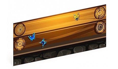 Эко - Ограждение из фанеры и бруса - МФ 90.01.01-03