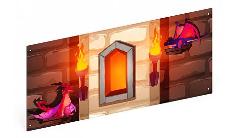 Средневековый замок - Ограждение из фанеры и бруса - МФ 90.01.01-13