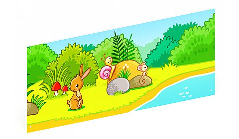 Полянка - Ограждение из фанеры и бруса - МФ 90.16.01-01