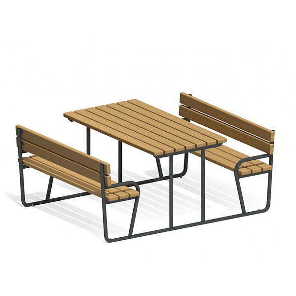 Стол со скамьями "Точка" МФ-34.1