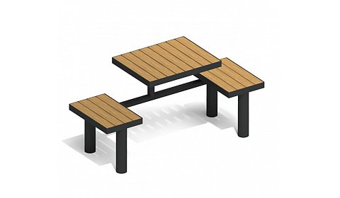 Стол со скамьями "Искра" ПМ-60