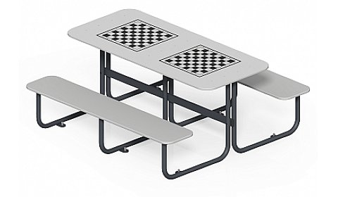 Стол со скамьями "Шахматы" МФ-10.10