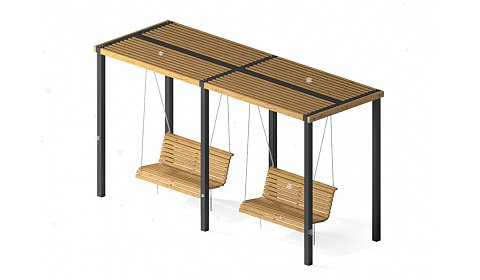 Парковые качели "Радуга"  КЧ-35