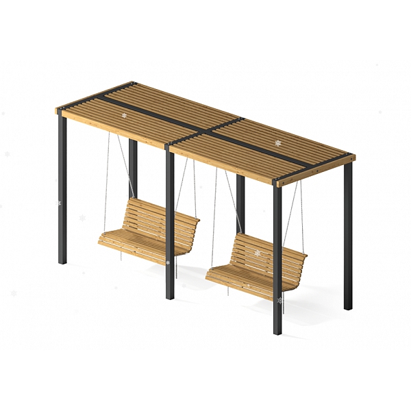 Парковые качели "Радуга"  КЧ-35