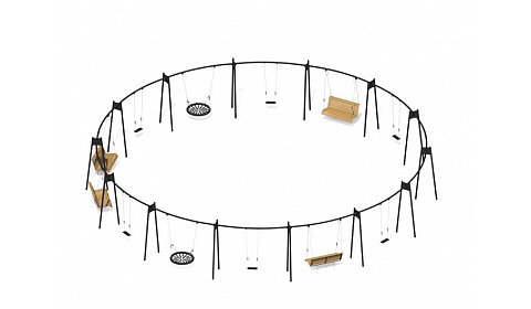 Парковые качели "Единство" МФ-113