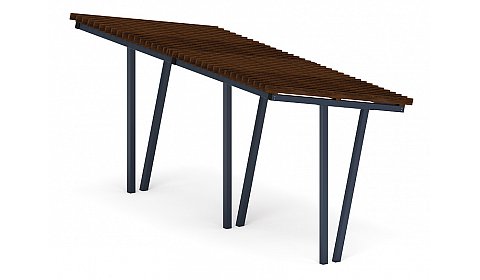 Пергола тент (наклоная) - МФ 77.03.02-01 /без поликарбоната/