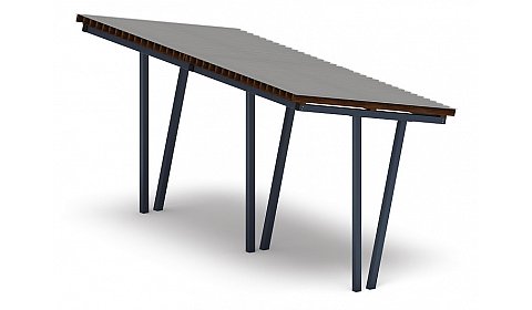 Пергола тент (наклоная) - МФ 77.03.02 /с поликарбонатом/