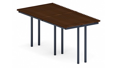 Пергола тент (прямая) - МФ 77.04.02-01 /без поликарбоната/