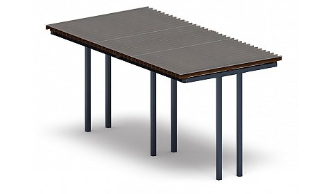 Пергола тент (прямая) - МФ 77.04.02 /с поликарбонатом/