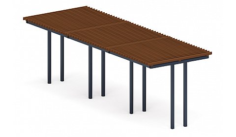 Пергола тент (прямая) - МФ 77.04.03-01 /без поликарбоната/