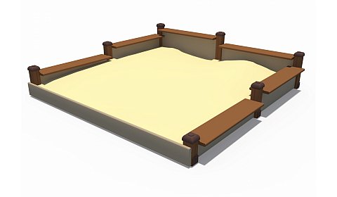 ИО 02444 Песочница (с лавочками)