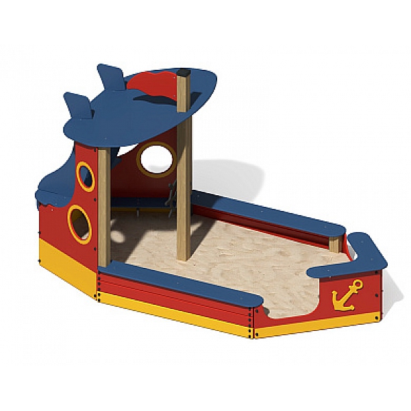 Песочница "Кораблик с рубкой" ПС-28