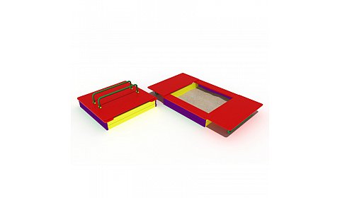 ИО 02090 Песочница с крышкой Кроха