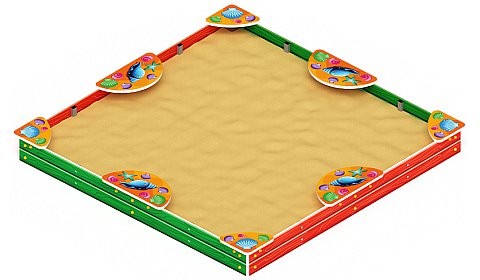 Песочница макси (Ракушки) - ИО 5.01.04-01